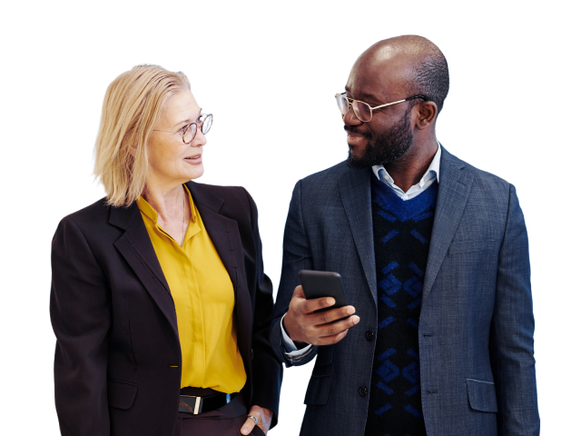 business people discussing a concept
