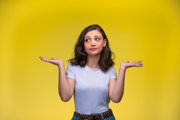 Inquisitive young woman